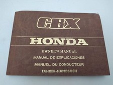 libretto uso manutenzione manuale HONDA CBX 36MA200