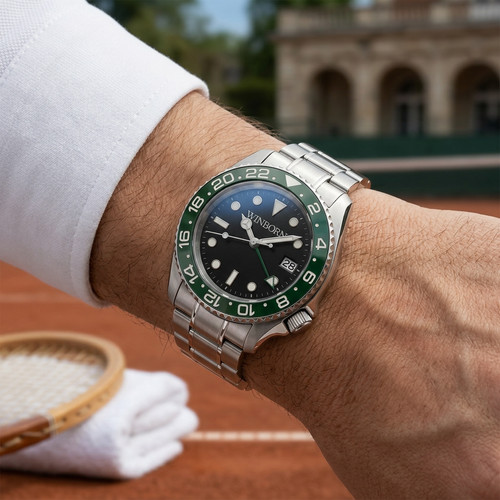 Winborn acciaio smeraldo gmt - smeraldo,
