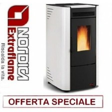 STUFA A PELLET NORDICA EXTRAFLAME KETTY EVO 7 KW 180 MC COLORE BIANCO OFFERTA