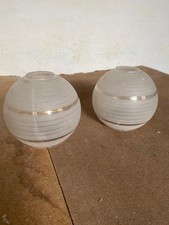 Set 2 Globi in vetro opaco per