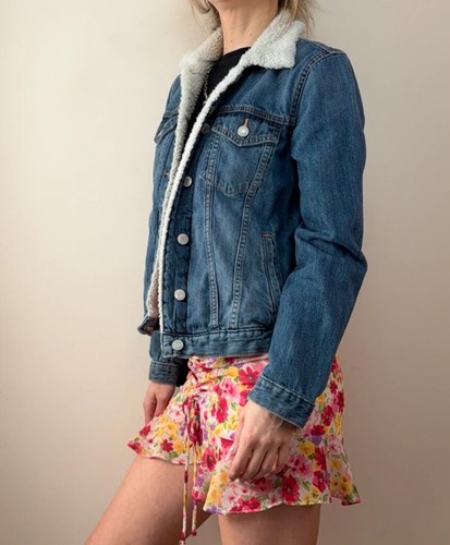 Gap giacca sherpa donna blu - giacca,