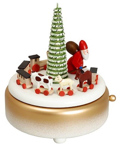 Carillon babbo natale bianco - carillon,
