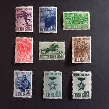 RUSSIA 1941/ ANNIV. DELL' ARMATA ROSSA, SERIE DI 9 VALORI INTEGRI MNH**