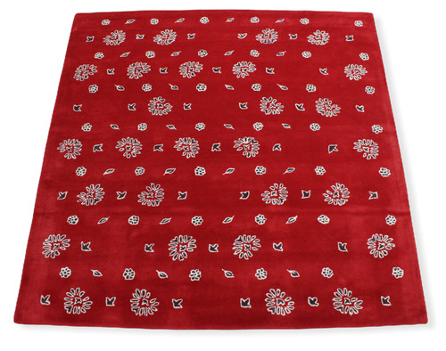 Tappeto rosso 200x200 100 - rosso, cm