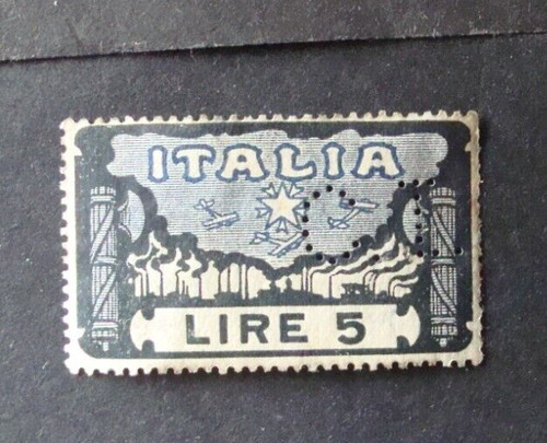 Perfin stamps italia regno - stamps,