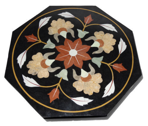 Tavolo marmo nero - in, 18"