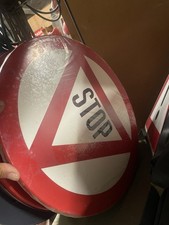 Cartello smaltato Stop Vintage