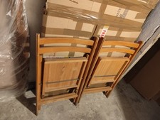 Coppia Sedie In Legno Pieghevoli