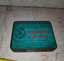 Scatola Latta Vintage Bioplastina Serono
