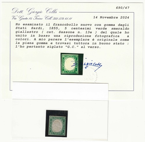 1855 antichi stati sardegna - sardegna,