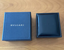 Bulgari scatola Gioiello pelle nera con contro scatola