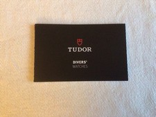 Libretto Booklet Tudor Divers’ Watches 587.49 CH HK - 8.2019