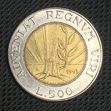 500 lire repubblica san - repubblica, di