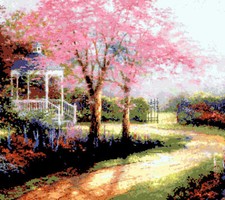 SCHEMA SCHEMI PUNTO CROCE GIARDINO GAZEBO PAESAGGI DMC