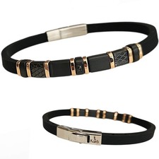 Bracciale uomo in caucciù e