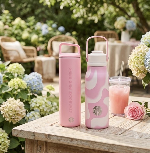 Set borraccia starbucks rosa - set,