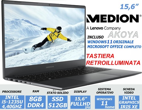 Notebook medion lenovo - 15,6",