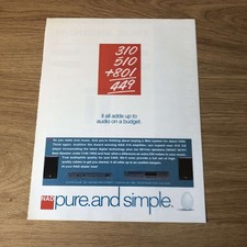 GRAM30 MAGAZINE ADVERT 11X8 THE AWARD WINNING NAD 310 AMPLIFIER