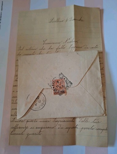 Del 1900 manoscritto lettera - del,