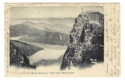 Cartolina svizzera monte - cartolina,