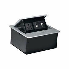 Rok Presa AC Porta Pop Up Bancone Scrivania Tavolo Hub Alimentazione Presa Doppia USB