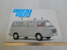 BROCHURE DEPLIANT ORIGINALE FIAT 238 AMBULANZA IN LINGUA FRANCESE