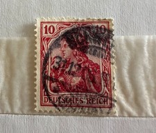 Francobollo Germany 1902 " 10 Pfenning Deutsches Reich-Rare Red German Stamp"