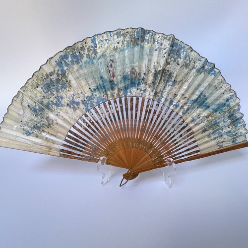 Antico ventilatore giapponese - antico,