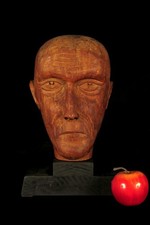 Antica Marotte, Testa Cappello O Manichino, Arte Popolare Verso 1900