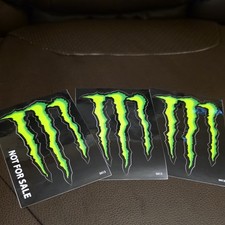 3 Adesivi Logo Monster Energy