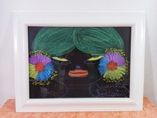 Novella Parigini Quadro Su Cartoncino 50x70 Cm Misure Compreso Cornice 88x68 Cm