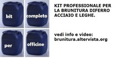 Brunitura a freddo professionale officine meccaniche di precisione, kit da 5 LT