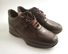 HOGAN INTERACTIVE TG. 7 ITA 41 SCARPE SNEACKER UOMO DONNA MARRONE TESTA DI MORO