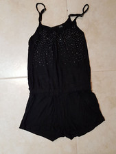 Lotto 1813 set abiti tutina nera estiva bimba 12/13 anni