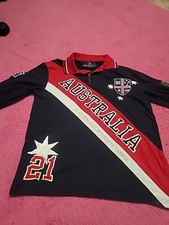 WILLIAMS WILSON Australia Polo Maniche Lunghe Taglia Large Rara HTF