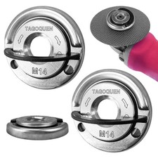 2 Pezzi Dado Flangia Smerigliatrice Serraggio Rapido M14,Dado a Sgancio R