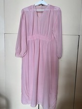 Camicia Da Notte Antica In Seta Rosa