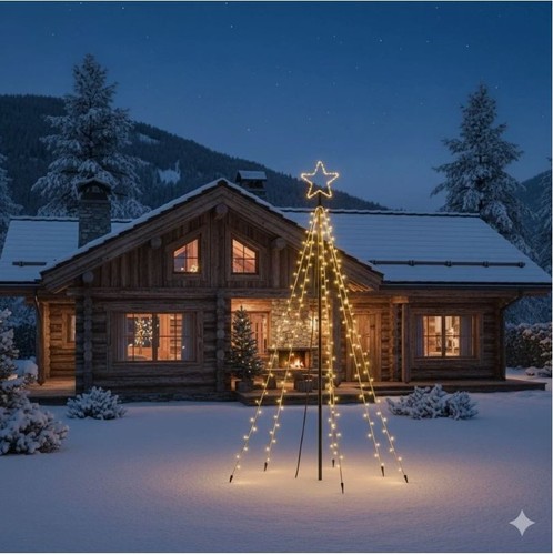 Albero luminoso esterno - esterno, da