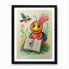 Bookworm 1 stampa artistica