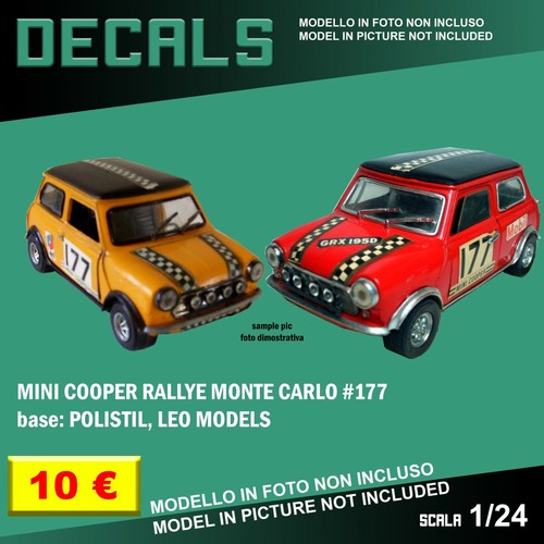 Decals repro mini - mini, rally