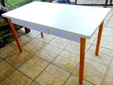 Tavolo bianco moderno design casa cucina ufficio salotto sala pranzo laminato