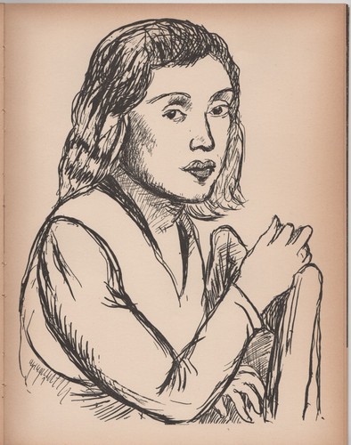 Pompeo borra giovane donna - borra,