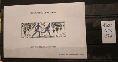 Monaco foglietto speciale non - monaco,