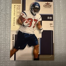 Domanick Davis RC 2003 Fleer Insider originale #140 Mini Houston Texans 265/350