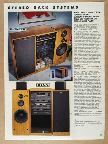 Sony pioneer stereo rack - sony, &