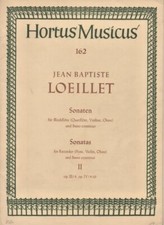 J. B. Loeillet - 3 SONATE per Flauto e Basso Continuo - Hortus Musicus