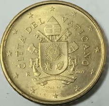 Città del Vaticano moneta 50 centesimi  del 2019 Circolata 