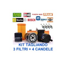 Kit tagliando 3 filtri + 4
