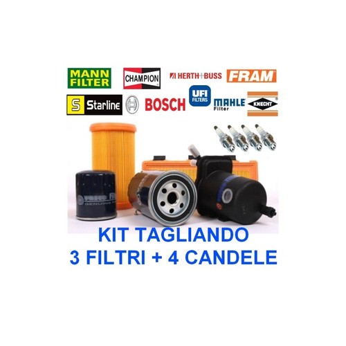 Kit tagliando filtri 4 - 3, +