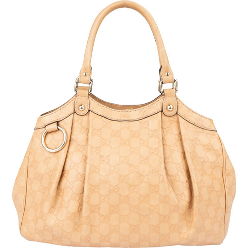 Borsa mano gucci leather gg - a,